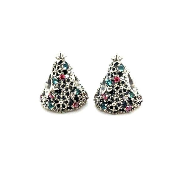2 Pandora Christmas Tree Charms - Picture 1 of 7